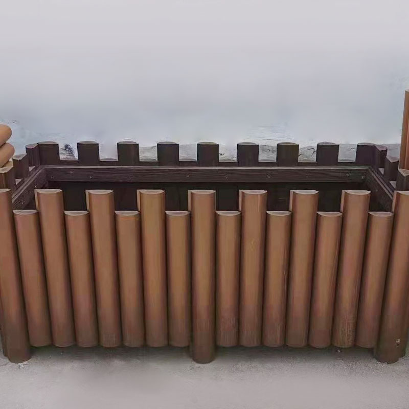 Barandilla de la caja de flores de madera anticorrosión