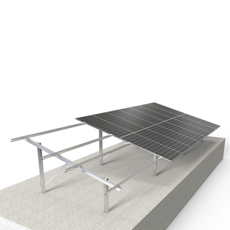 Soporte solar de doble columna