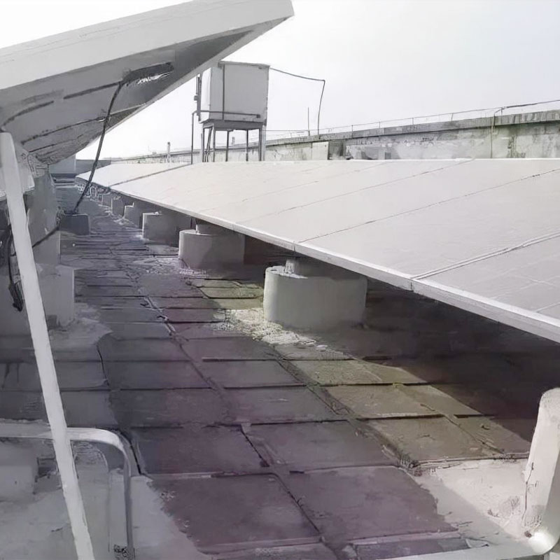 Soporte solar de techo plano