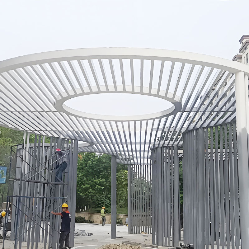 Pérgola de acero galvanizado