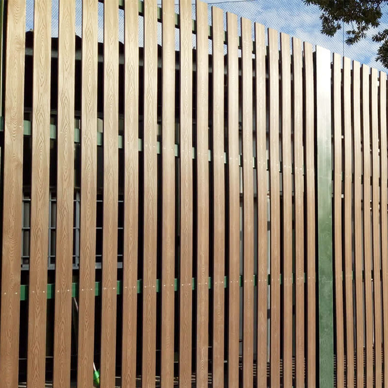 Valla tipo Gran Muralla de madera plástica (rejilla)