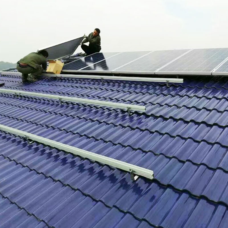 Soporte solar techo de pendiente (techo de baldosas)